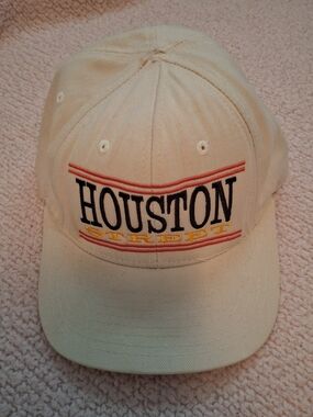 Houston Street White Snapback Cap